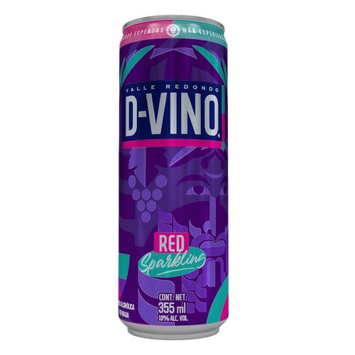 Vino Espumoso en lata D-Vino Red 355ml