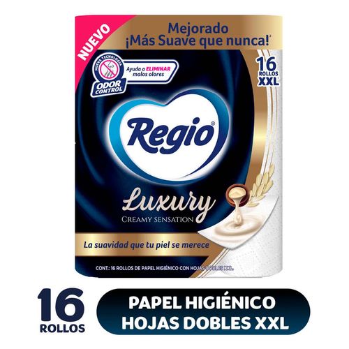 Papel Higiénico Regio Luxury Creamy Sensation 16 Rollos