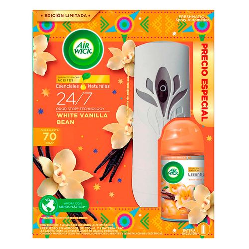 Aromatizante Air Wick White Vanilla Bean Aparato+Repuesto