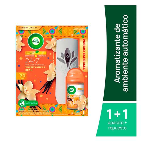 Aromatizante Air Wick White Vanilla Bean Aparato+Repuesto