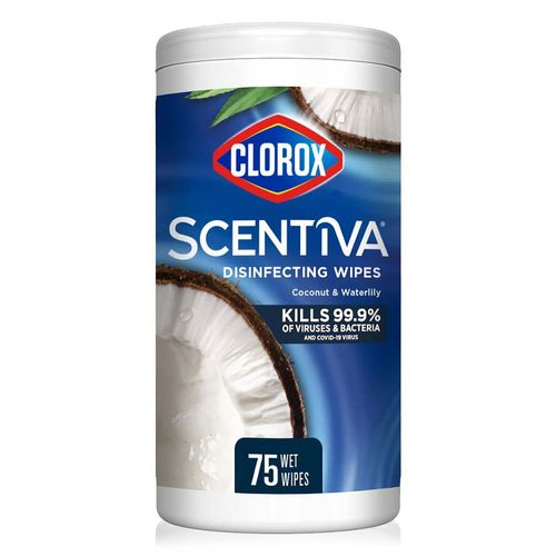 Toalla Húmedas Desinfectantes Clorox Scentiva Coco 75 piezas