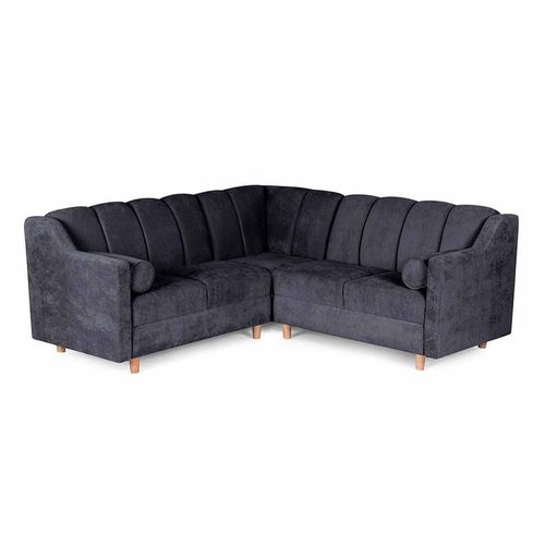 Sala Esquinera Makora Sabbat Gris Oxford  Velvet