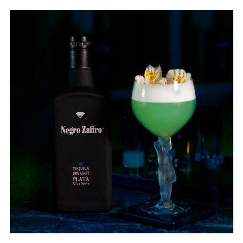 Tequila Negro Zafiro Plata Ultra Suave 100% Agave 750ml