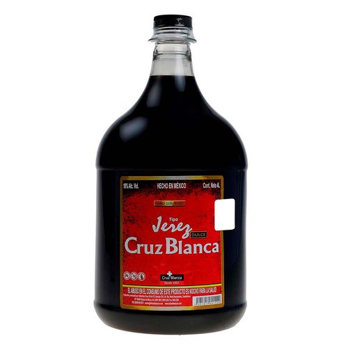 Vino Generoso Mexicano Tradicional Cruz Blanca 4L.