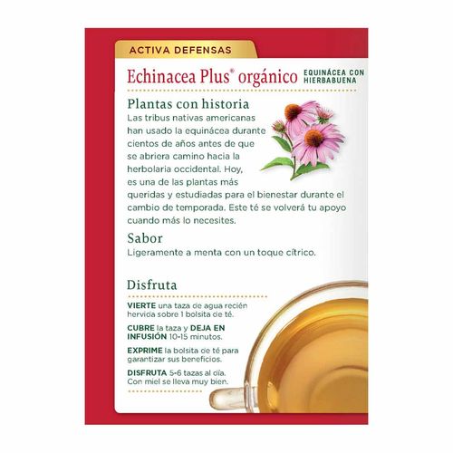 Té Traditional Medicinals Echinacea Plus 24g