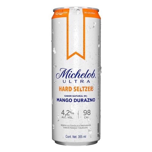Bebida Michelob Hard Seltzer Mango Durazno 355ml