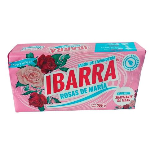 Jabón de Lavandería en Barra Ibarra Rosas de María 300g
