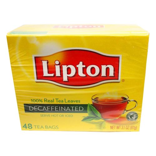 Té Lipton Descafeinado con 48 Bolsitas 87g