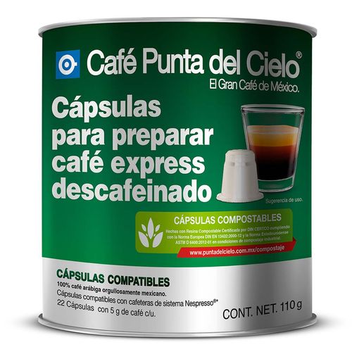 Capsulas de Café Punta Del Cielo Express 110g