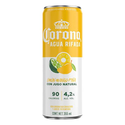 Corona Agua Rifada Limón Mango Piña 355ml