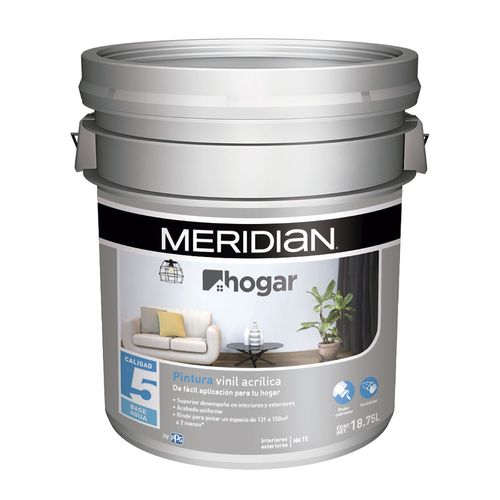Pintura Hogar Base Meridian Clara 18.75L