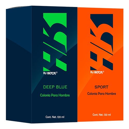 Set de Fragancias para Caballero HK Deep Blue 120ml +  Sport 120ml