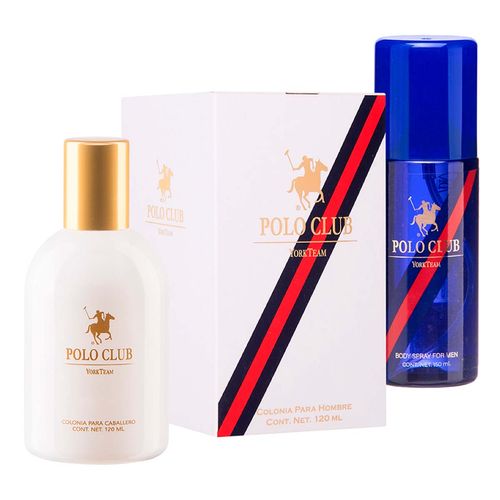 Set de Fragancias para Caballero Polo Club Classic White120ml + Body Spray 150ml