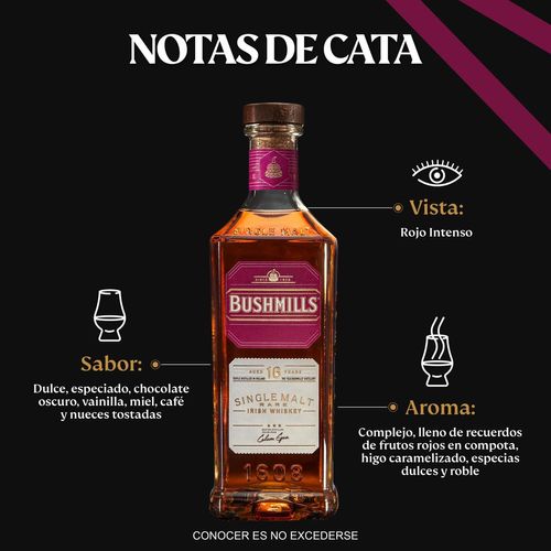 Whiskey Bushmills 16 Años Malta 750ml