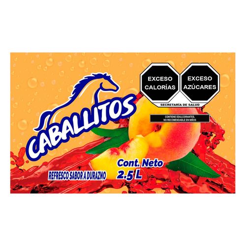 Refresco Caballitos Durazno de 2.5L
