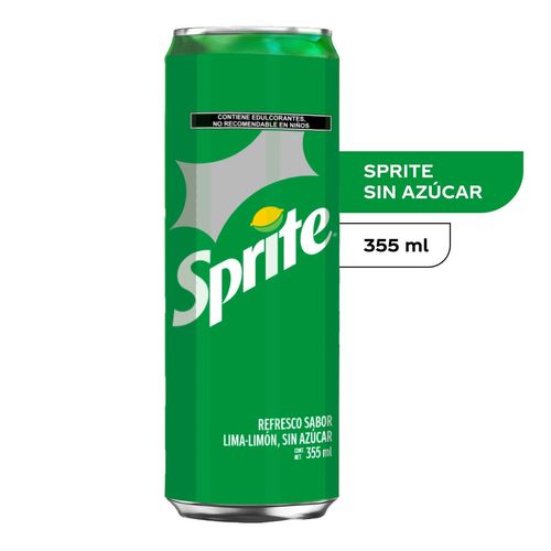 Refresco Sabor Lima Limón Sprite sin Azúcar 355ml