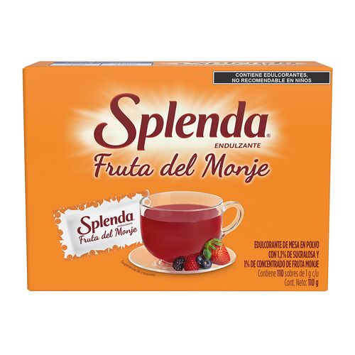 Endulzante Splenda Fruta del Monje bajo en calorías 110g