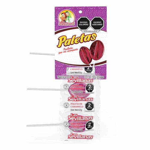 Paletas Las Sevillanas de caramelo 130g