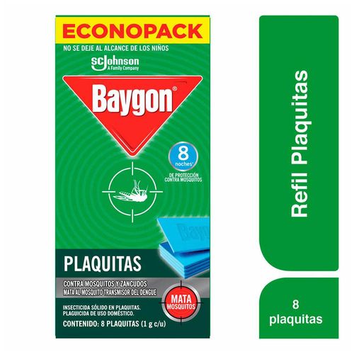 Plaquitas mata mosquitos Baygon 10 piezas Econopack