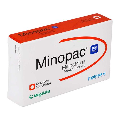 Minopac 100mg Caja con 30 Tabletas