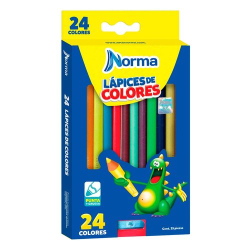 Lapices De Colores Norma Con Sacapuntas