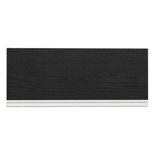 Armario Aéreo Madesa Glamy 80 cm 1 Porta Basculante Rustic Preto