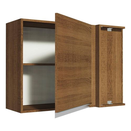 Armario Aéreo de Canto Madesa Glamy 1 Porta Rustic