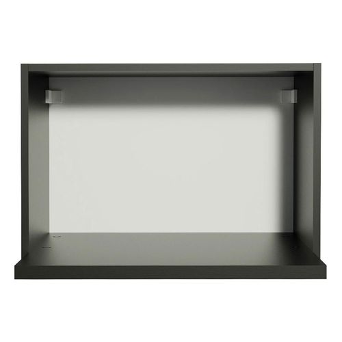 Armario Aéreo Madesa para Reims Lux Glamy 60 cm con Nicho para Microondas y Forno Elétrico Preto