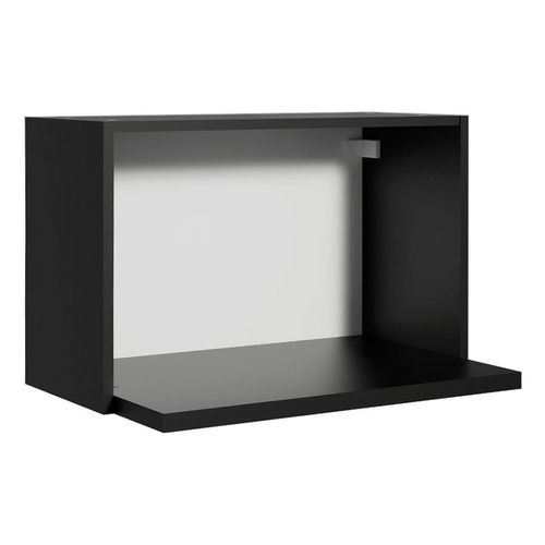 Armario Aéreo Madesa para Reims Lux Glamy 60 cm con Nicho para Microondas y Forno Elétrico Preto