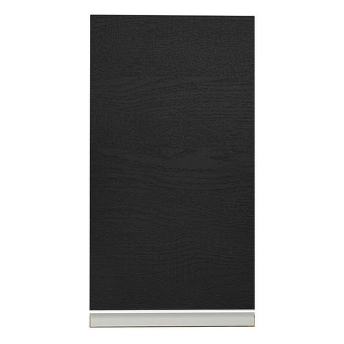 Armario Aéreo Madesa Glamy 35 cm 1 Porta Rustic Preto
