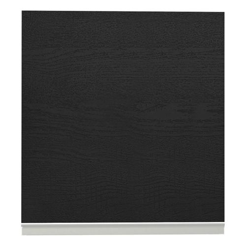Armario Aéreo Madesa Glamy 60 cm 1 Porta Branco Preto