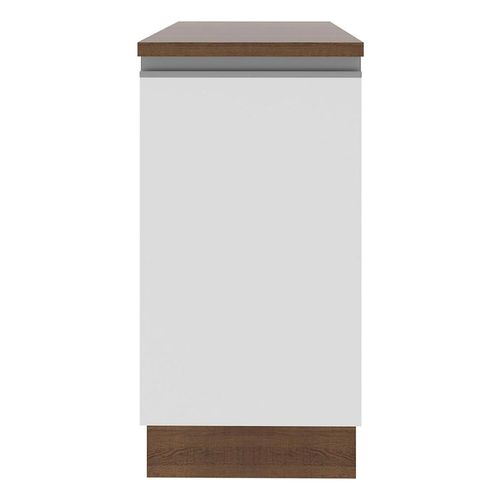 Mostrador Madesa Glamy 40 cm 1 Porta Rustic Branco