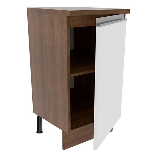 Mostrador Madesa Glamy 40 cm 1 Porta Rustic Branco