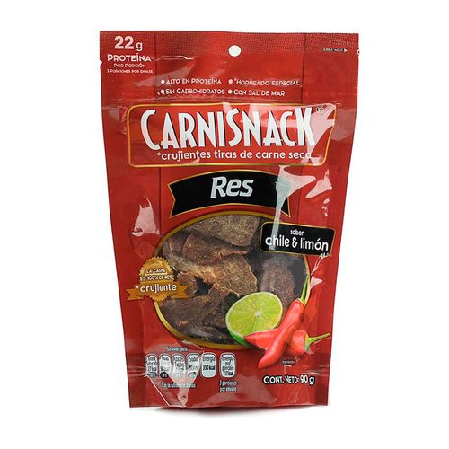 Carne Seca de Res Carnisnack Chile y Limón 90g