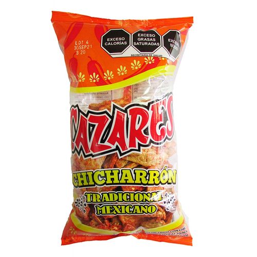 Botana Cazares Chicharrón Artesanal 120g