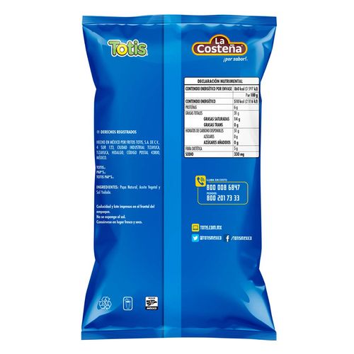 Papas Totis Pap´s Onduladas Sal 170g