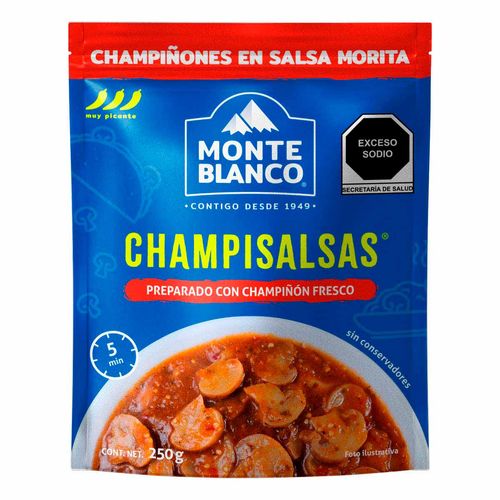 Champisalsas Champiñones Monteblanco Salsa Morita 250g