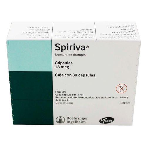 Cápsulas Spiriva 18mcg Caja con 30 Cápsulas