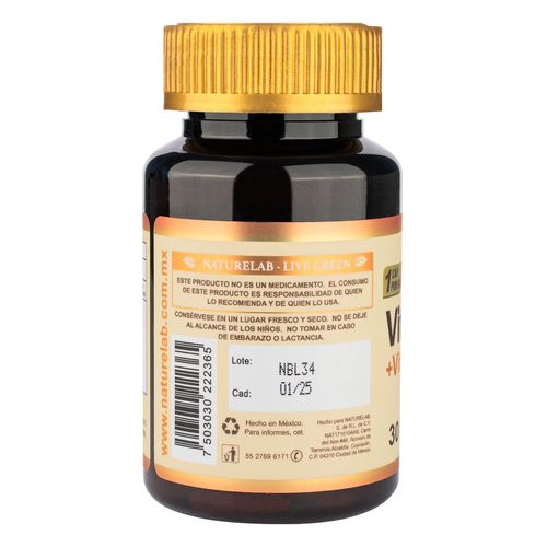Cápsulas Vitamina D3 + C & Zinc Naturelab 30 Cápsulas