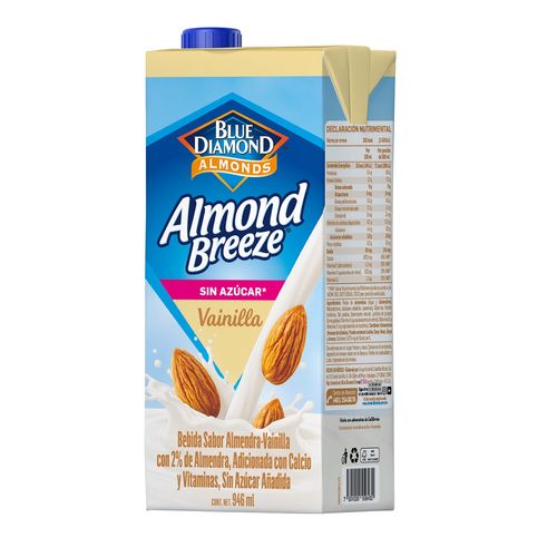 Alimento Líquido Blue Diamond Almond Breeze sabor Vainilla Sin Azúcar 946ml