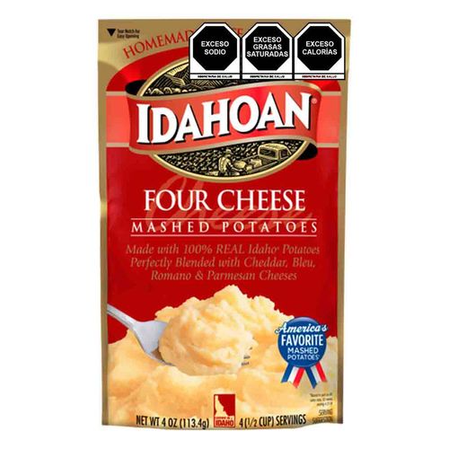 Puré de Papa Idahoan 4 Quesos 113.4g