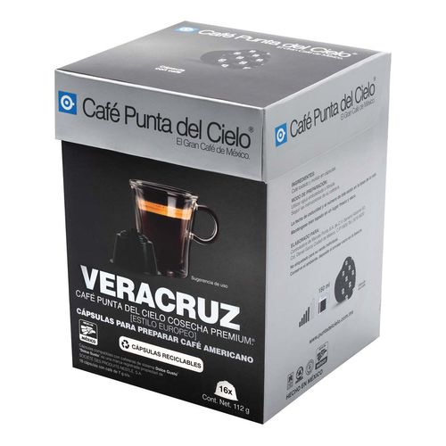 Cápsulas Punta del Cielo Veracruz con 16 Cápsulas de 7g