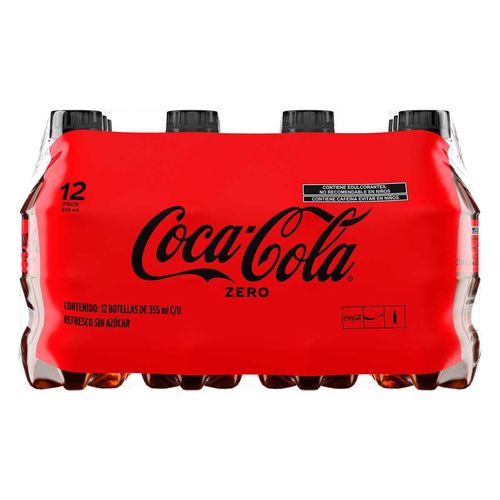 Refresco Coca-Cola Sin Azúcar 12 Piezas de 355ml c/u