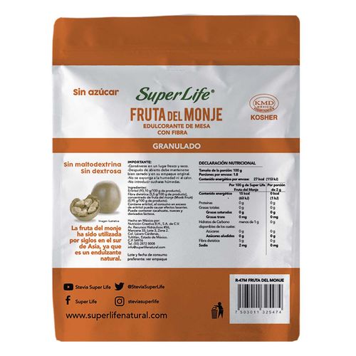 Endulzante Super Life Fruta del Monje granulado 180g