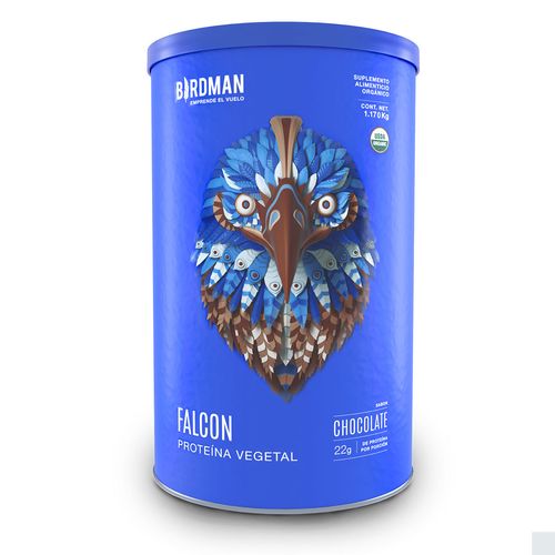 Proteína Vegetal Orgánica Birdman Falcon Protein Chocolate 1.17kg