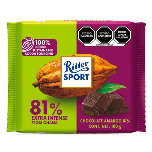 Chocolate Ritter Sport con 81% de Cocoa 100 g