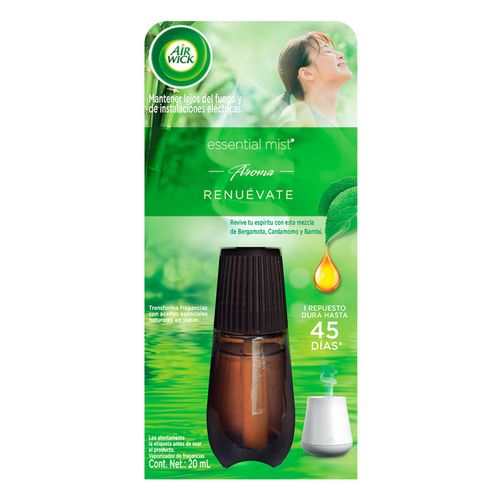 Aromtizante Air Wick Essential Mist Difusor aroma Renuévate 20ml