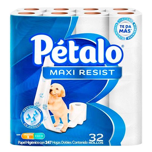 Papel Higiénico Pétalo Maxi Resist 32 Rollos