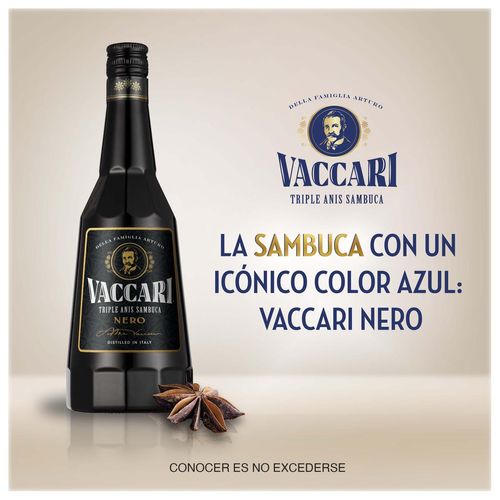 Licor Sambucca Vaccari Nero 700 ml