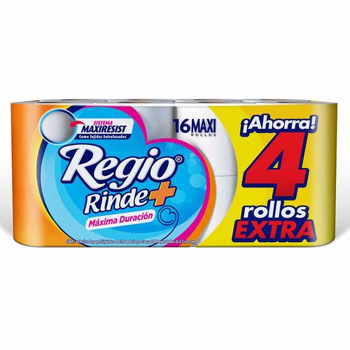 Papel Higiénico Regio Rinde Más 16 Rollos